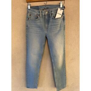 RE/DONE Women’s 70’s Ultra High rise Stove Pipe Jeans Sz 26 NWT